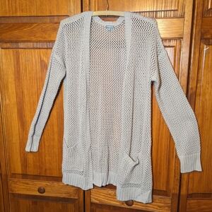 Women's Cream Open-Knit Sweater Capsule Closet
